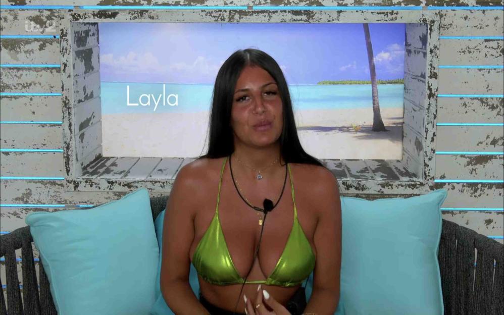 Layla Al-Momani on Love Island.