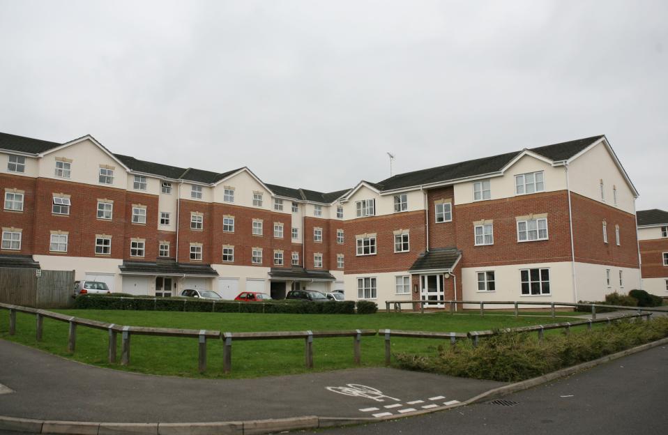 Apartment building in Reading, England.