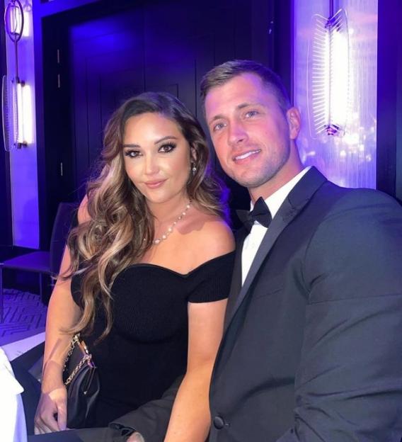 Jacqueline Jossa and Dan Osborne at an event.