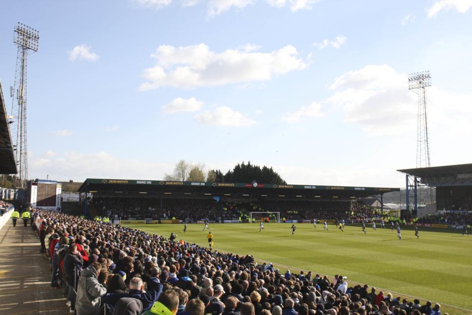 Soccer game at Ninian Park.