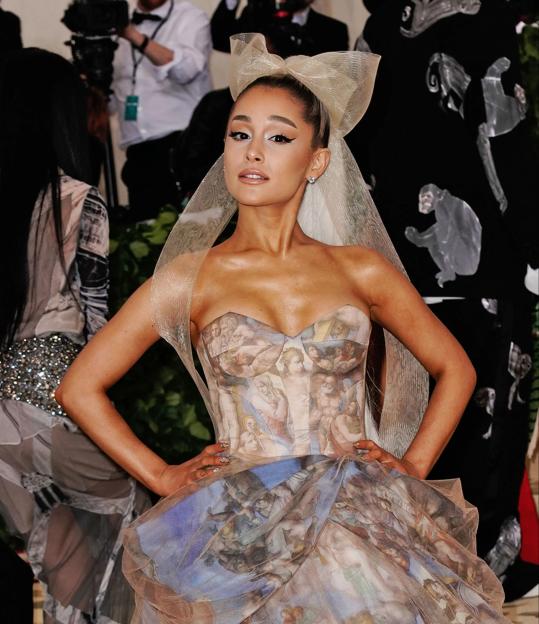 Ariana Grande at the Metropolitan Museum of Art.