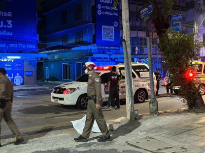 Crime scene in Bangkok, Thailand.