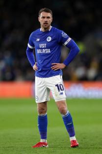 Aaron Ramsey of Cardiff City F.C. on the field.