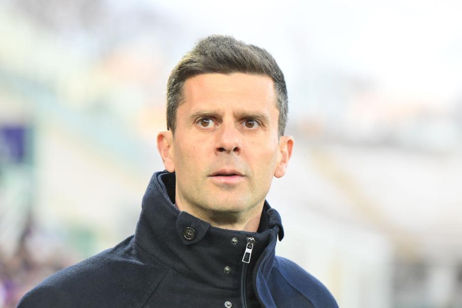 Head and shoulders portrait of Thiago Motta, head coach of FC Juventus.