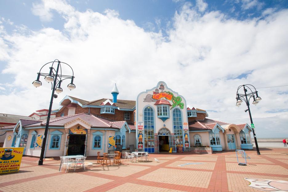 Captain Noah's seaside funfair in Rhyl, North Wales.