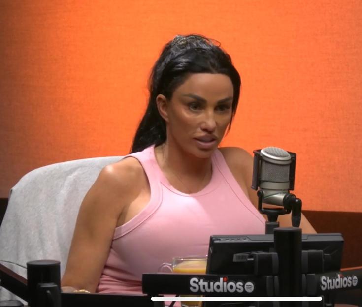 Katie Price in a podcast interview.