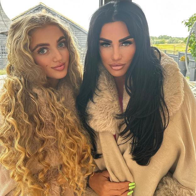 Katie Price and her daughter Princess.