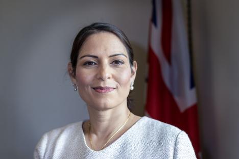 Portrait of Priti Patel.