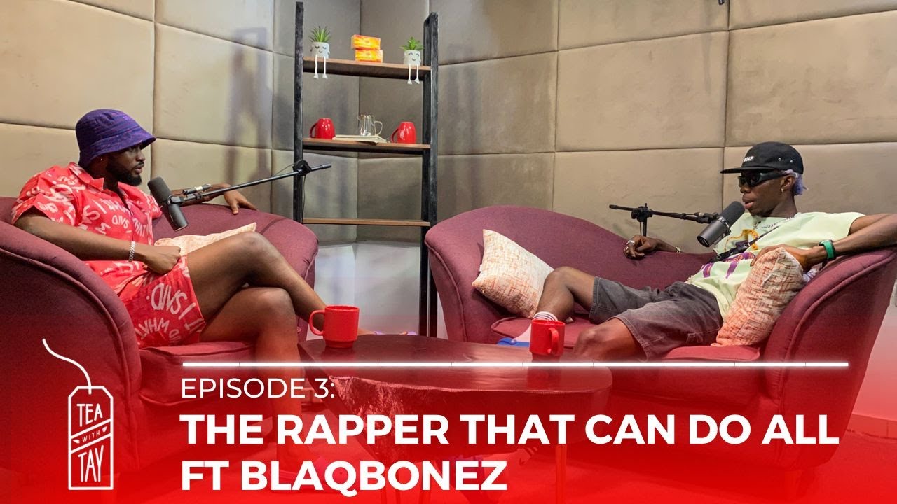 Blaqbonez talks “Stealing” his Name, Accidental Journey into Rap & Album “Young Preacher” on “Tea With Tay” | Watch