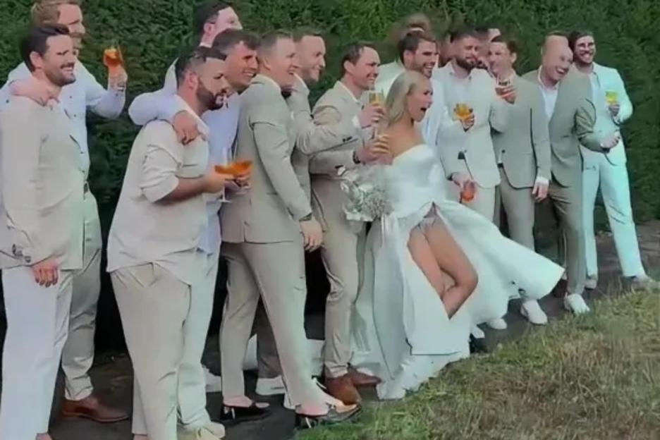 Bride labelled ‘new Bonnie Blue’ after FLASHING husband’s groomsmen on her wedding day & boasting ‘if you wanna, do it’