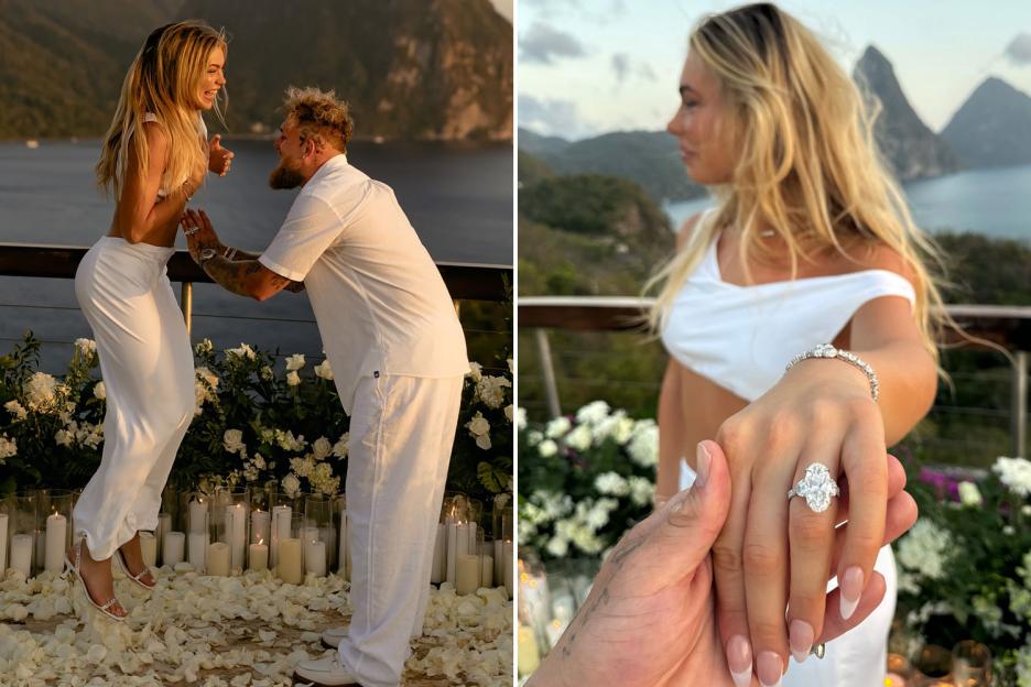 Staggering cost of Jake Paul’s engagement ring for Jutta Leerdam revealed as couple share emotional video