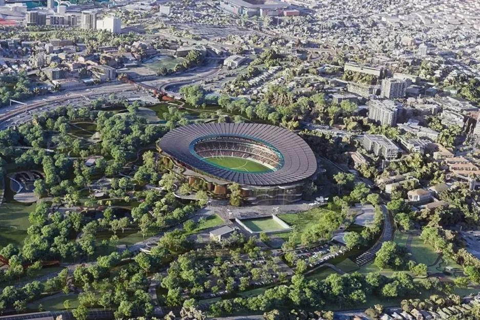 Fans get first look at 63,000-seater stadium that will host Olympics with legendary sporting arena to be demolished