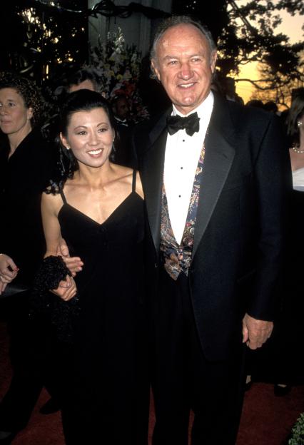 Gene Hackman and Betsy Arakawa at the Academy Awards.