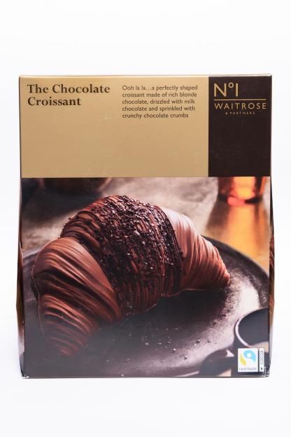 Waitrose No.1 chocolate croissant box.