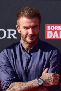 David Beckham at the opening of a Tudor watch shop.