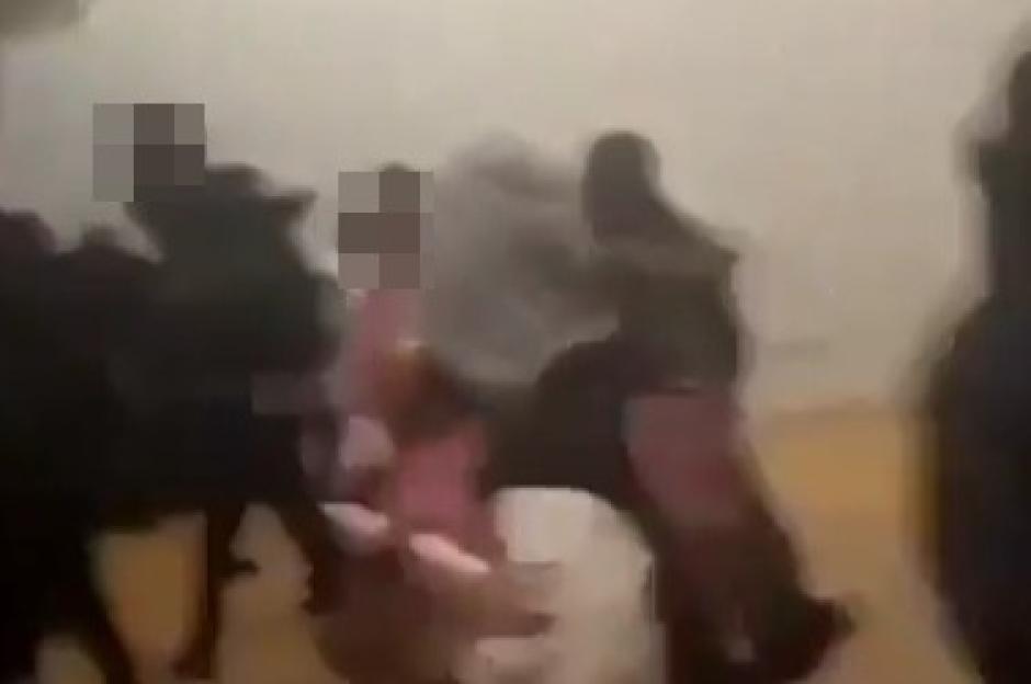 Horrifying moment ‘knifeman gatecrashes primary school party’ as two teens stabbed & kids sent screaming in terror