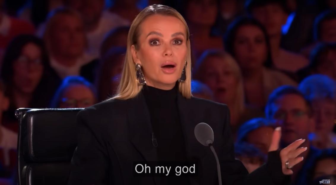 A woman on Britain's Got Talent says "Oh my god."