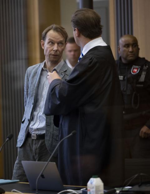 Christian Brueckner's defense team in court.