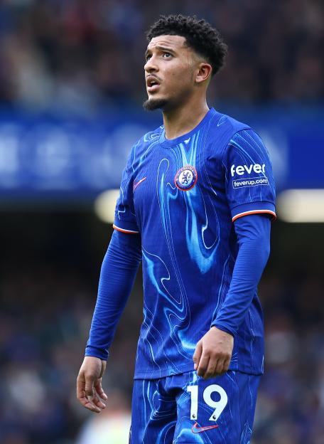 Jadon Sancho of Chelsea during a Premier League match.