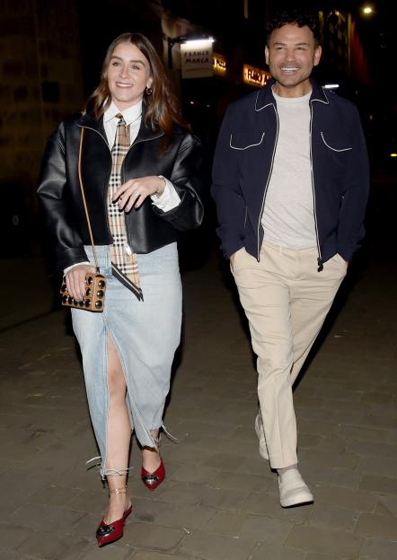 Brooke Vincent and Ryan Thomas at a Coronation Street leaving party.