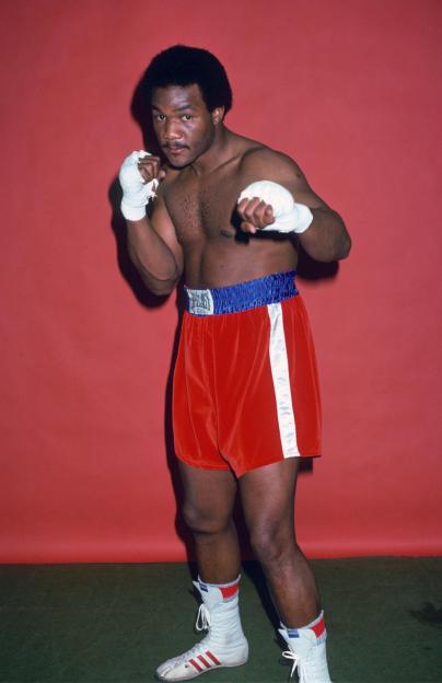 George Foreman, heavyweight boxer, 1976.