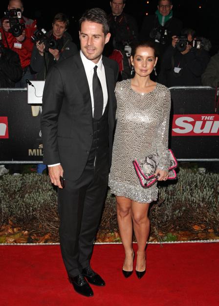 Jamie and Louise Redknapp at an awards ceremony.