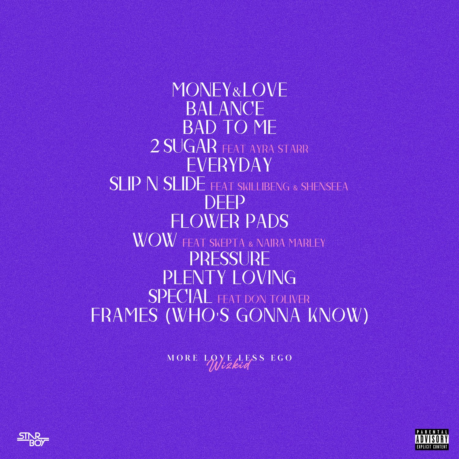 Here’s the Tracklist for Wizkid’s “More Love, Less Ego” Album dropping November 11th!