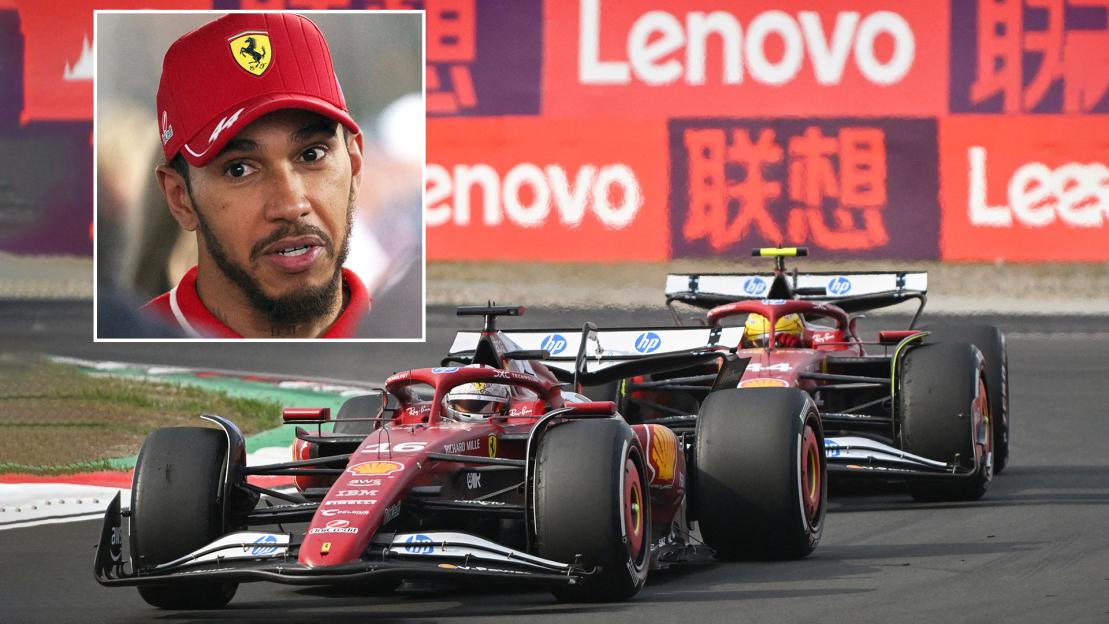 ‘I’ll tell you when’ – Lewis Hamilton in fresh clash with Ferrari engineer as superb start to China weekend turns sour