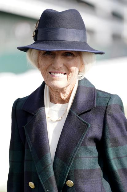 Mary Berry at the Cheltenham Festival.