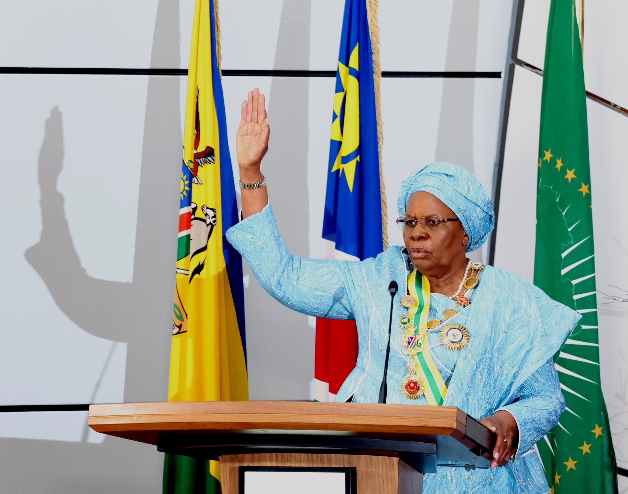 Netumbo Nandi-Ndaitwah Sworn In as Namibia’s First Female President