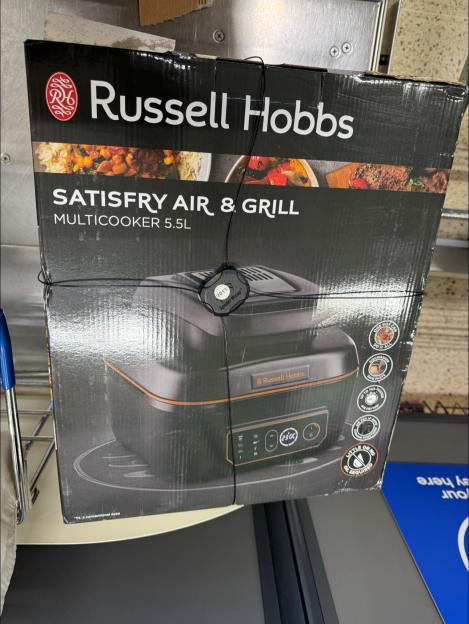 Russell Hobbs Satisfry Air & Grill Multicooker 5.5L box.