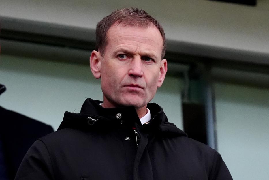 Dan Ashworth, Manchester United sporting director, at a Premier League match.