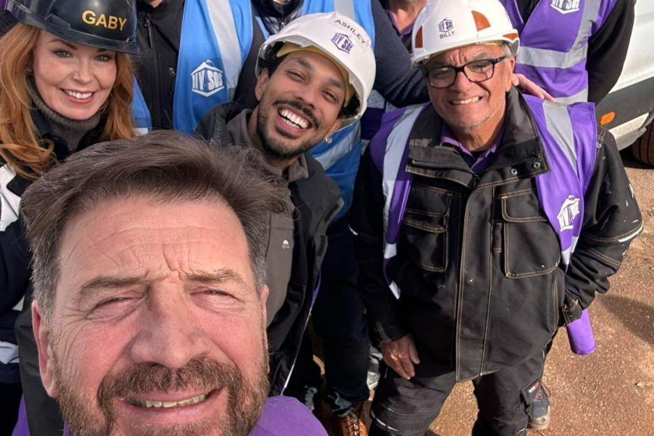 Nick Knowles shares major DIY SOS update with team snap – but show favourite is nowhere to be seen