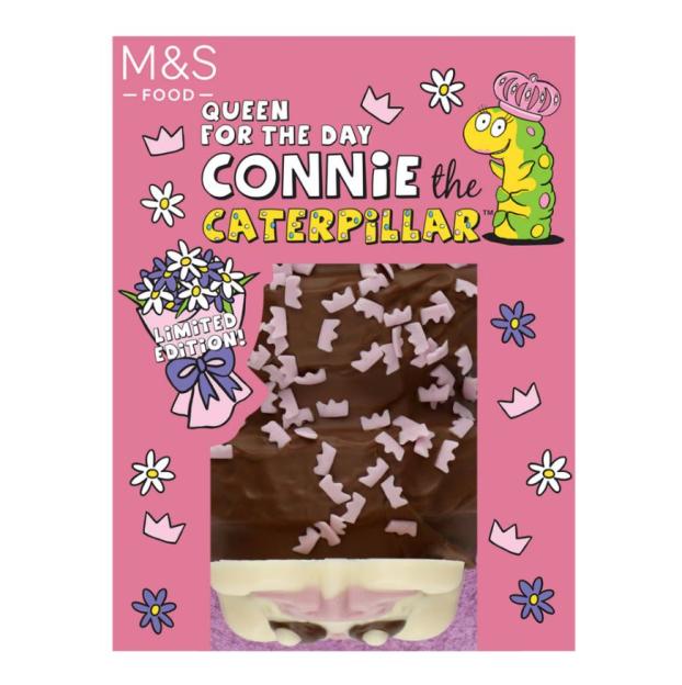 Illustration of a limited-edition Connie the Caterpillar cake.