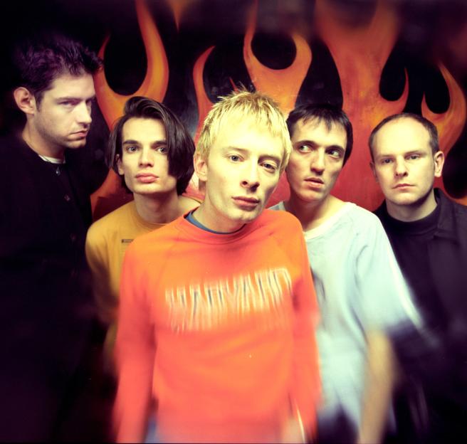 Portrait of the band Radiohead.