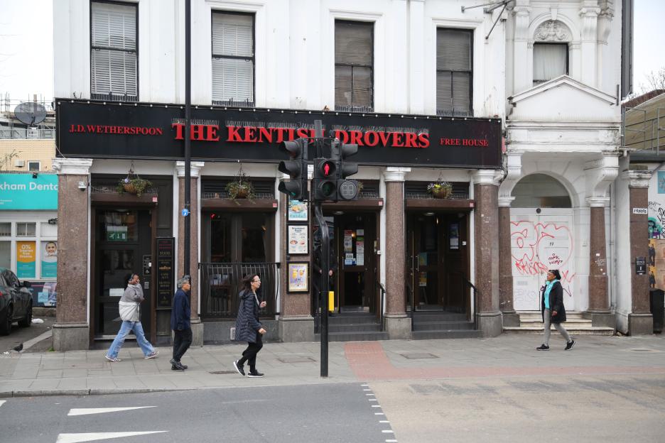 The Kentish Drovers pub in Peckham, London.