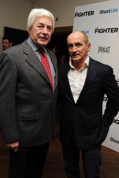 Colin Hart and Barry McGuigan at a private screening of "The Fighter."