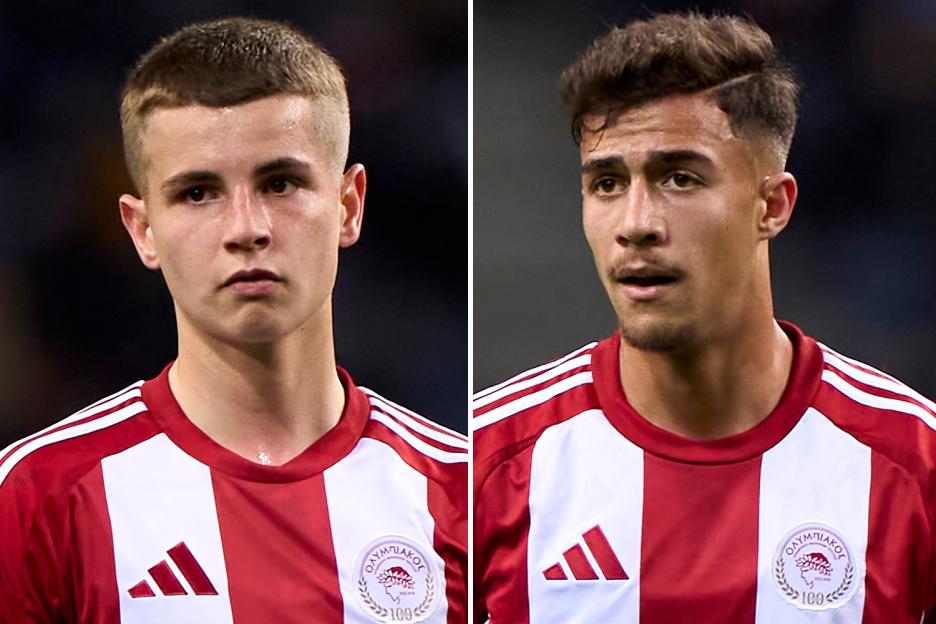 Man Utd and Arsenal in transfer battle for two Olympiacos wonderkids but face fight with host of European giants