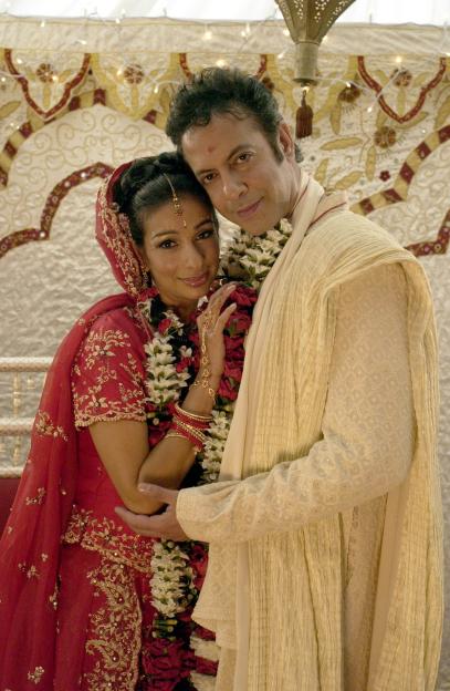 Dev Alahan and Sunita Parekh on their wedding day.