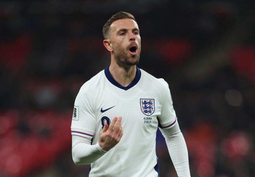 Jordan Henderson of England during a World Cup qualifier.