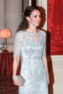 Catherine, Duchess of Cambridge, at a dinner.