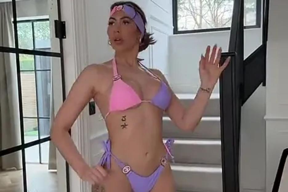 Chloe Ferry sizzles as she models colourful bikini after operation on her bum