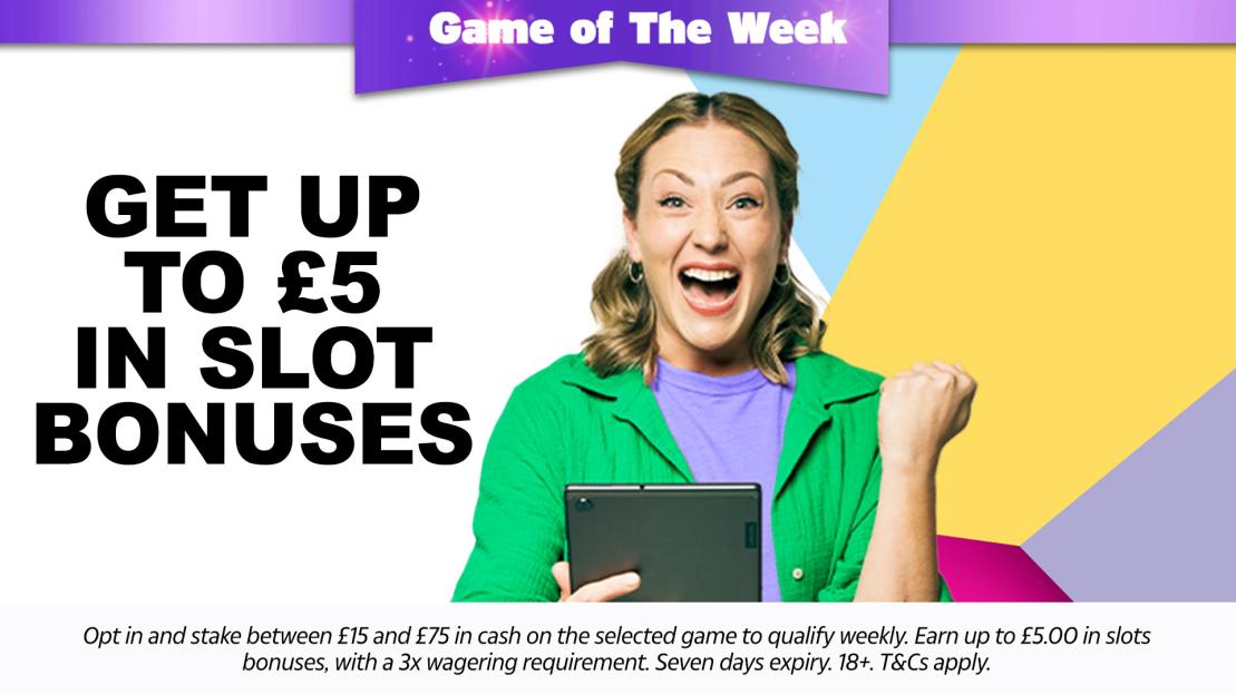 Play Fabulous Bingo’s Game of the Week to get up to £5 in slot bonuses