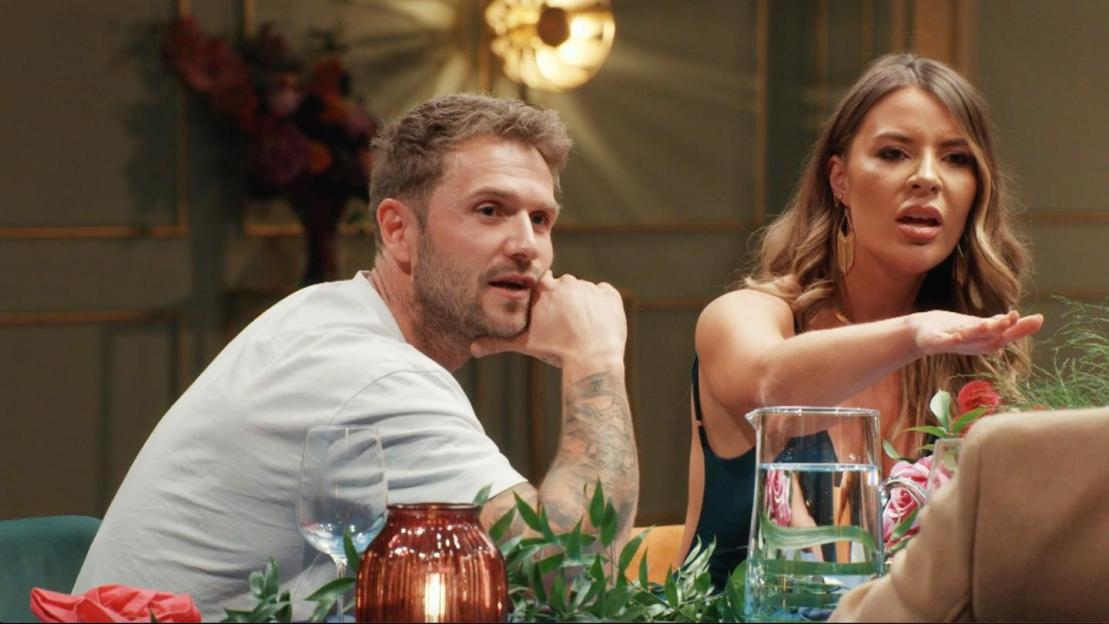 Laura Jayne Vaughan and Arthur Poremba in a scene from Married at First Sight.