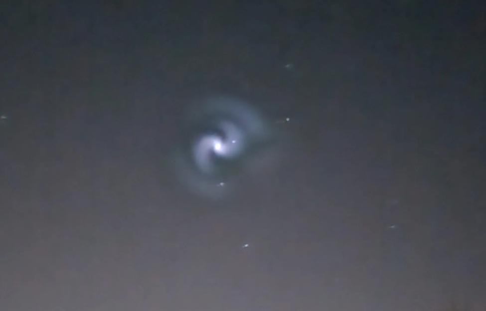 Brits spot mysterious spirals over UK as sky lights up with ‘frozen fuel from Space X rocket’