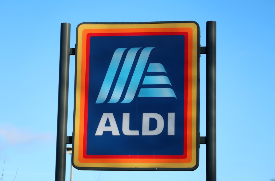 ALDI store sign.