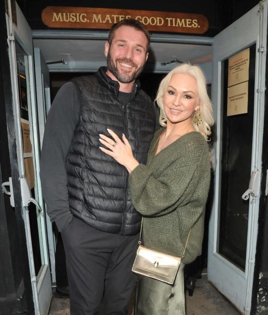 Ben Cohen and Kristina Rihanoff at the Choir of Man gala night.