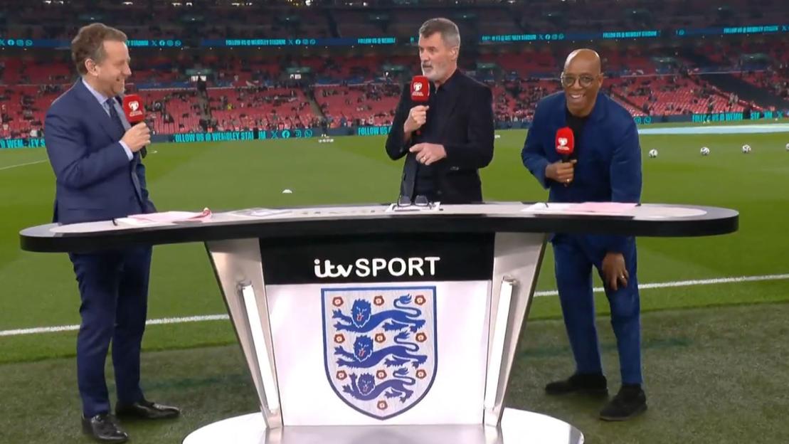 Roy Keane leaves Ian Wright laughing after ITV pundit’s joke about Thomas Tuchel following England’s win over Latvia