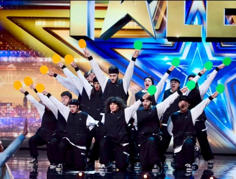 Ping Pang Pong dance troupe performing on Britain's Got Talent.