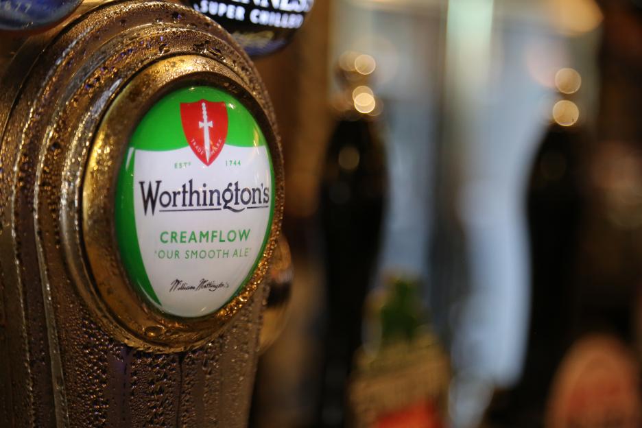 Worthington's Creamflow ale beer tap handle.